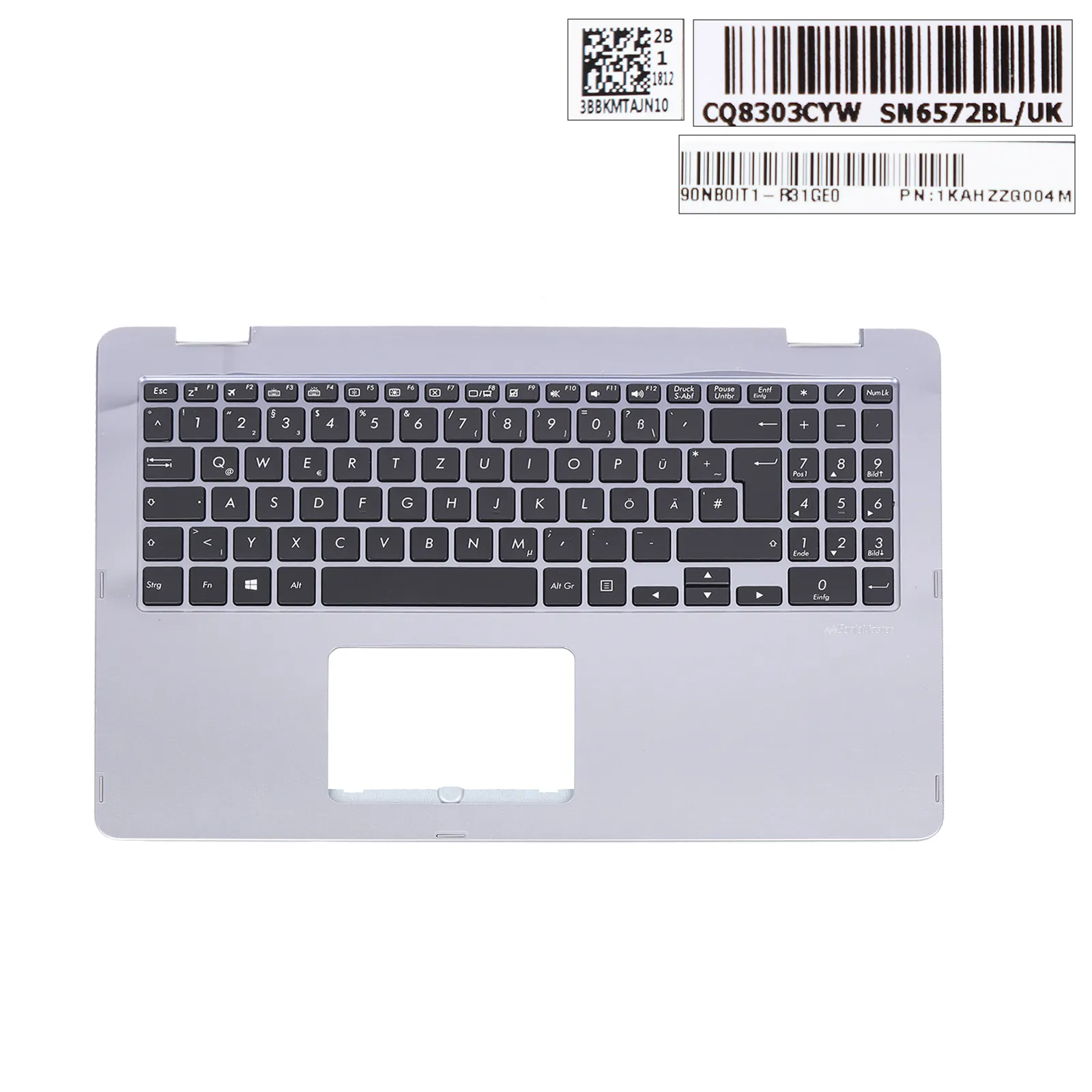 Picture of ASUS VivoBook Flip 15 TP510UA TP510UF TP510UQ Laptop Palmrest GR Keyboard without Touchpard 